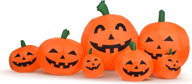 Napihljiva halloweenova buča z LED-osvetlitvijo, 230 cm