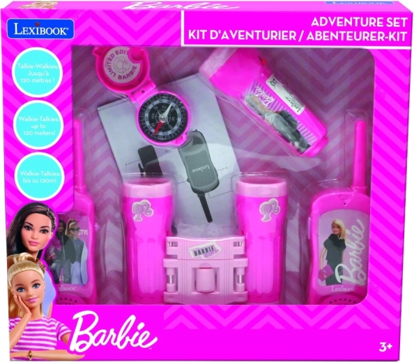 Barbie pustolovski komplet z walkie-talkieji, daljnogledom, svetilko in kompasom