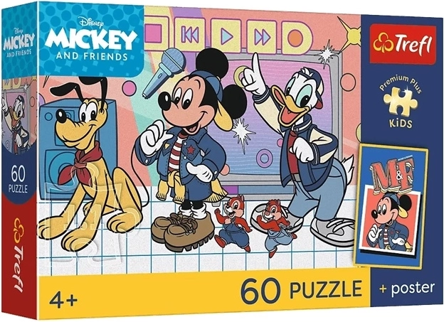 Disney Mickey Mouse miškova druščina – puzzle za otroke 60 kosov