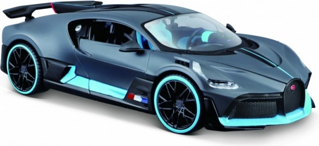 Kovinski model BUGATTI Divo 1:24 sivo‑moder
