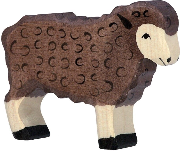 Holztiger standing black sheep - 1 piece