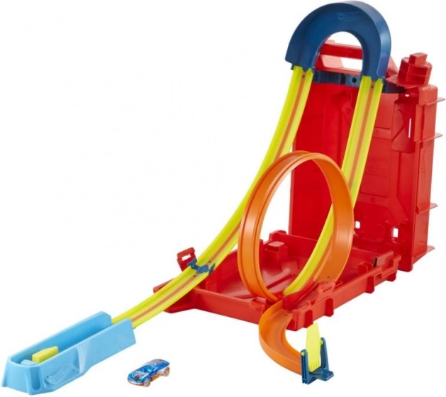 Kaskaderski komplet v kanistru HOT WHEELS Track Builder Unlimited