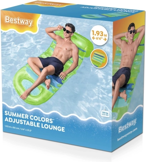 Napihljiva blazina Summer z nastavljivim naslonom 193 × 80 cm