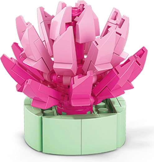 Konstrukcijski komplet roža v lončku – mini rastline iz gradbenih kock