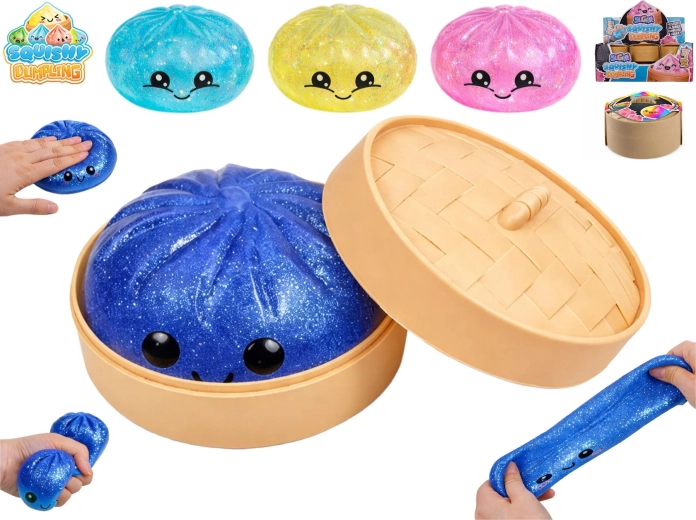 Squishy dumpling antistresna igračka sugar 9 cm (mešanica barv)