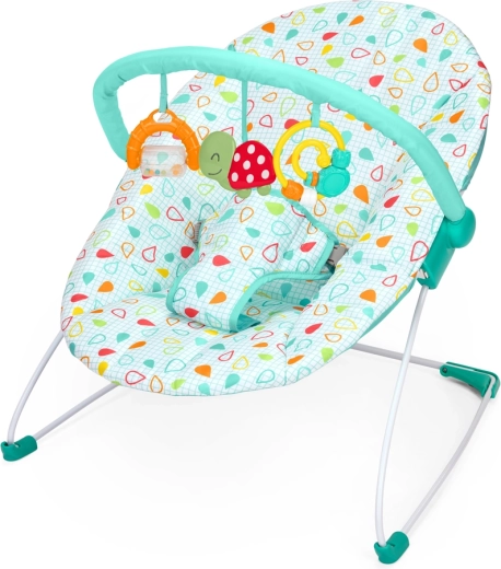 Bright Starts ležalnik z igračami Colorful Confetti Bouncer od rojstva