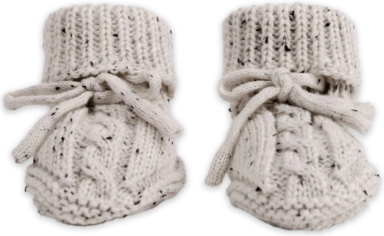 Lodger pleteni copatki knit cable ground 0–6 mesecev
