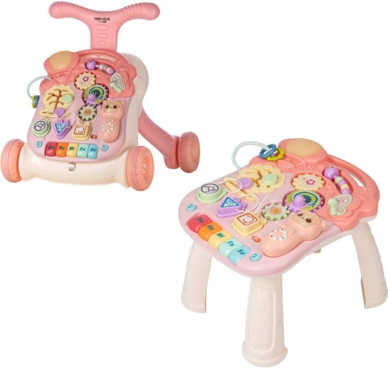 FreeON Free2Play walker and play table Walk & Play 2-in-1 pink