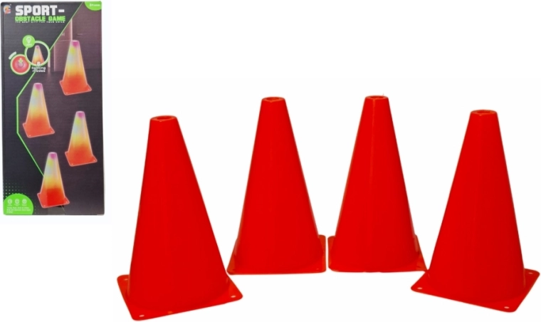 Osvetljeni trening stožci (komplet 4 kosov)