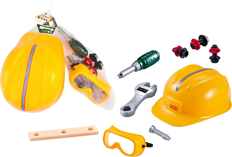 Otroški komplet orodja z zaščitno čelado Sparkys
