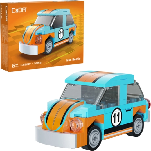 CaDA gradbeni komplet avto Iron Beetle 70 delov