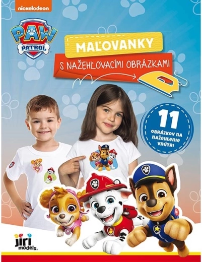 Pobarvanke z nalepkami za likanje PAW PATROL