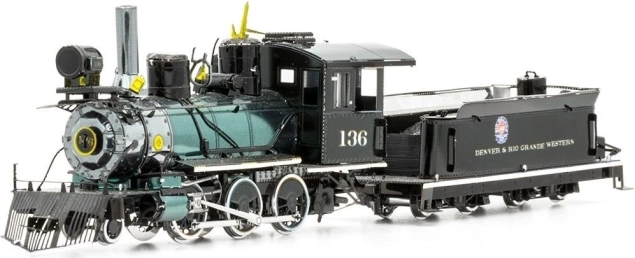 METAL EARTH 3D sestavljanka Divji zahod: lokomotiva 2-6-0