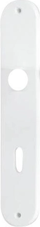 Ščitni komplet za vrata za zaskočilni ključ 72 mm, bel, plastika