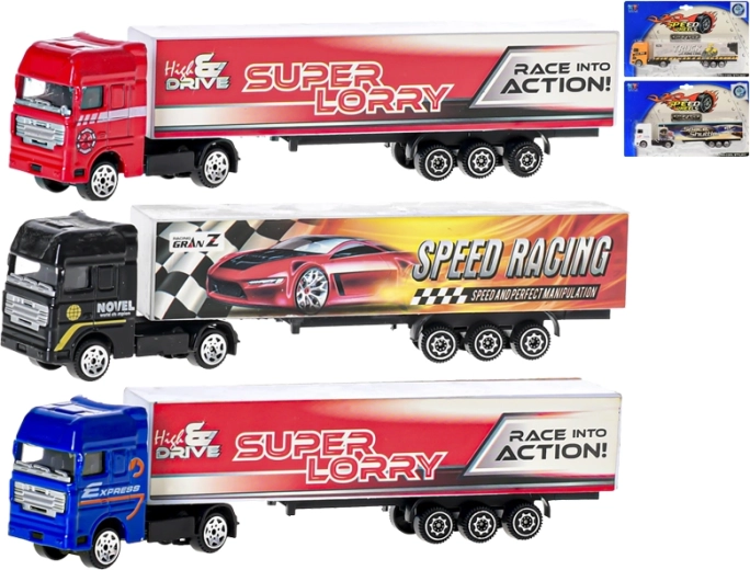 Kovinski kontejnerski tovornjak 20 cm, merilo 1:87, prosti tek