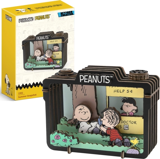 Puremind lesen 3D model PEANUTS Snoopy – poletna scena Summer Snapshot
