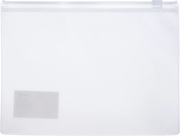 Prozorna mapa za dokumente z zadrgo