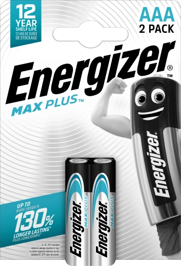 Alkalne baterije Energizer Max Plus AAA – 2 kosa