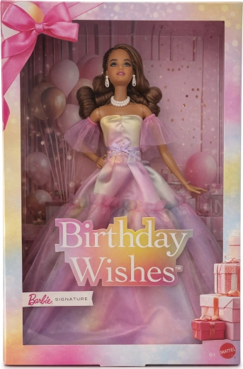 Barbie Signature Birthday Wishes – zbirateljska punčka s podstavkom