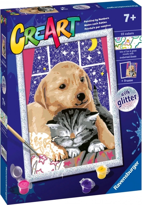 CreArt Fluffy Friends – slikanje po številkah