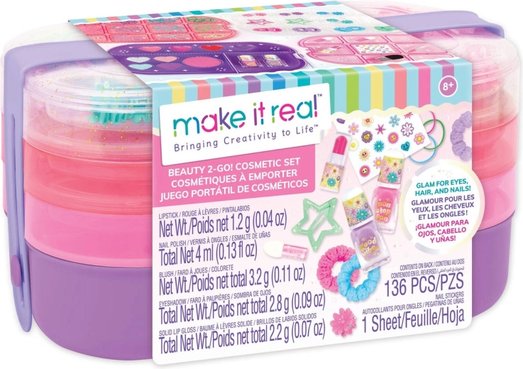 Make It Real Beauty 2-Go! otroški potovalni kozmetični set