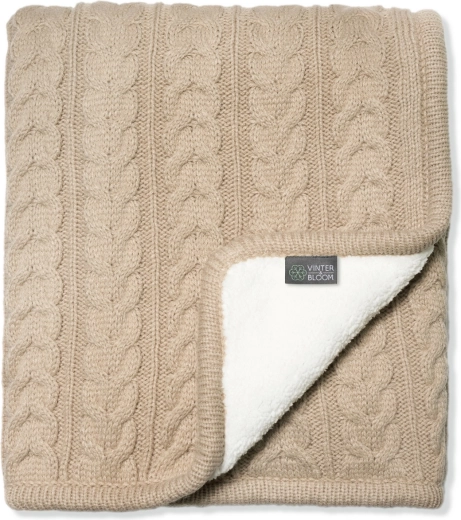 Vinter & Bloom odeja cuddly sand beige