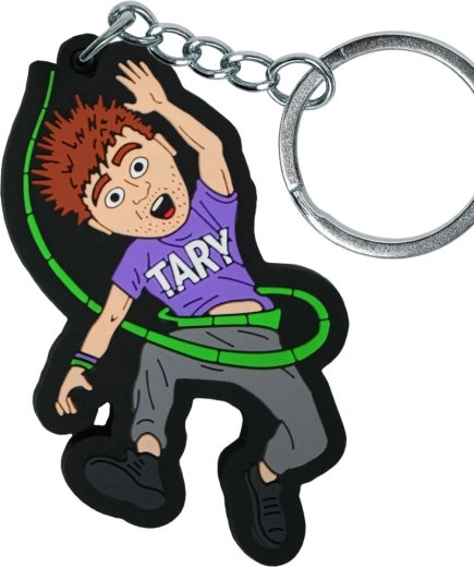 Keychain with Tara motif – burgundy