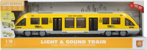 Tramvaj na vztrajnik rumena 1:16