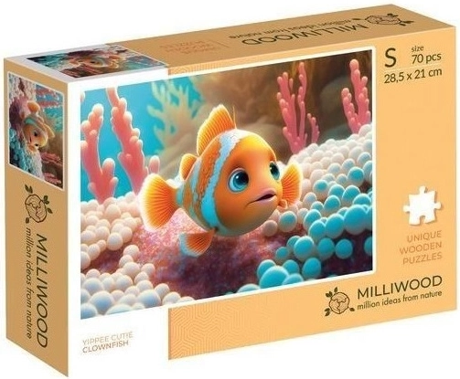 Milliwood Yippee cutie klovnska ribica – lesene sestavljanke