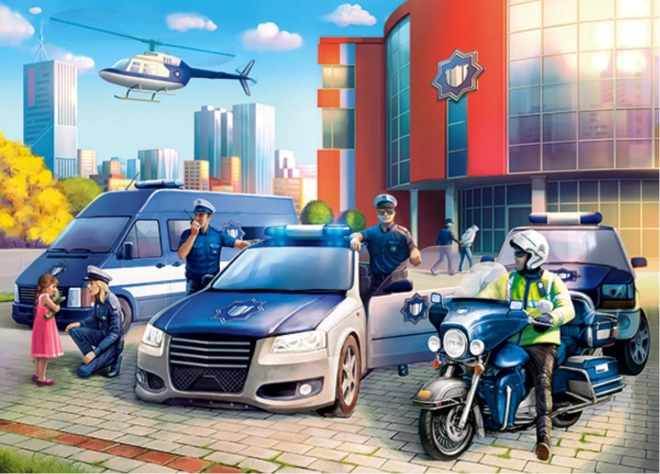 Puzzle 120 koščkov – policijska postaja