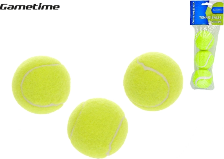 Tenisne žogice GAMETIME 6 cm, set 3 kos
