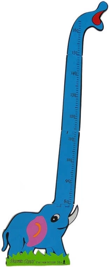 Penasti stenski otroški meter z živalicami 70–160 cm, samolepilen - 1 kos