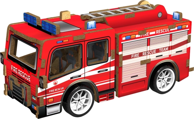 2Kids Toys 3D lesena sestavljanka gasilsko vozilo