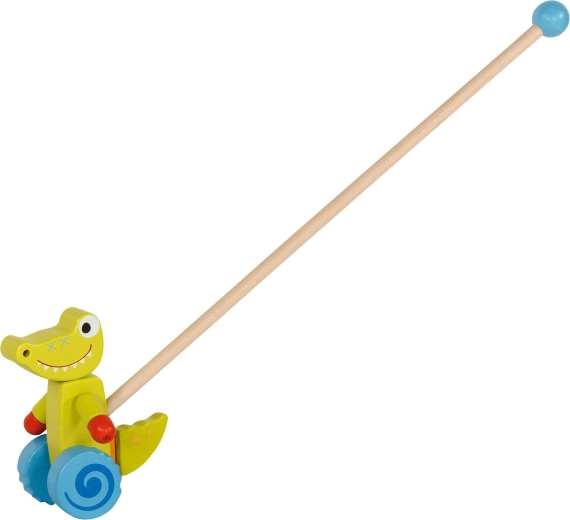 Goki wooden crocodile on a stick - 1 piece