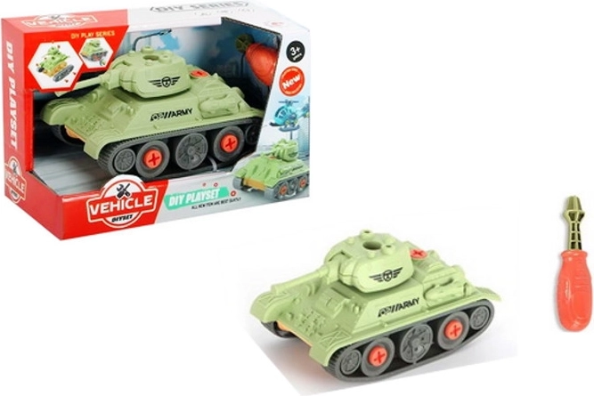 Vijačni tank z orodjem za otroke