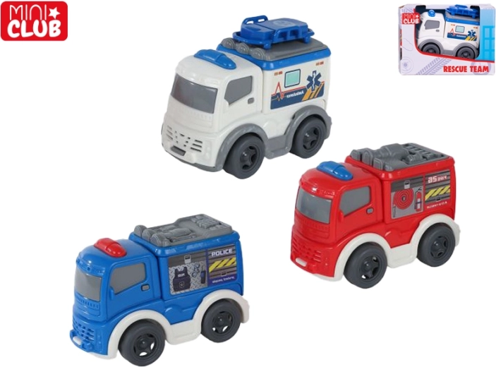 Mini Club reševalni avtomobilček 8 cm z prostim tekom