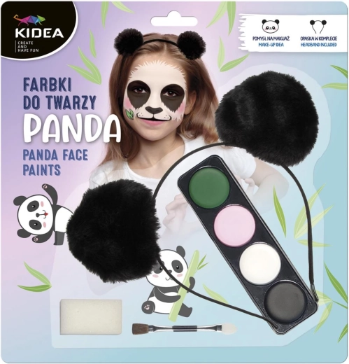 Panda face paint set
