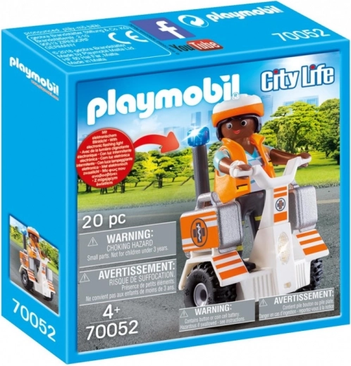 Playmobil City Life reševalec na segwayu s pripomočki