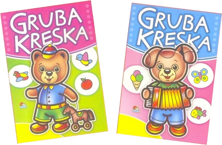 Pobarvanka za najmlajše – debela črta