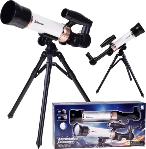 Astronomski teleskop za otroke 30x/60x s stojalom in iskalo