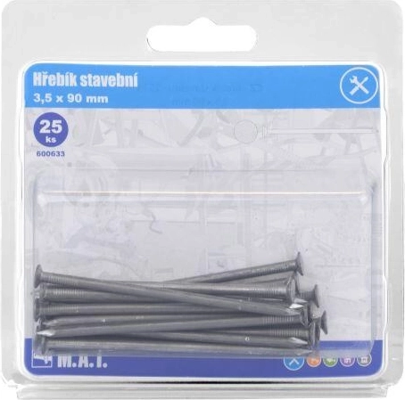 Gradbeni žeblji 90 × 3,5 mm, 25 kos