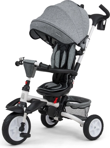 Milly Mally trikolesnik 6v1 Stanley rubber grey