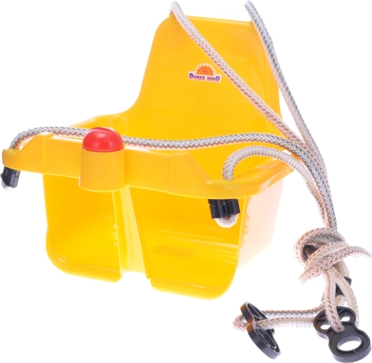 Otroško gugalnico s hupo – rumena (18+ mesecev)