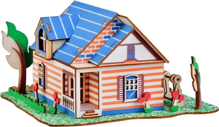 Lesene 3D sestavljanke Vila v Fontainebleau