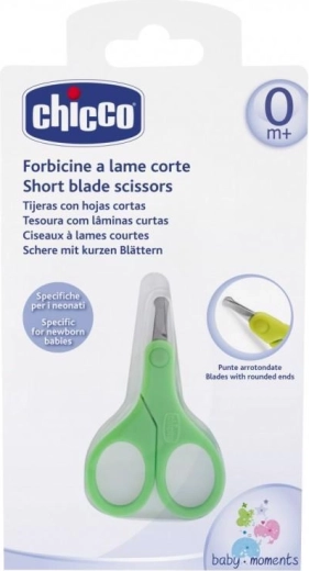Chicco škarjice za novorojenčke s kratkim rezilom