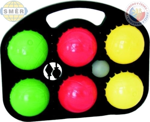 SMĚR plastični komplet za petanko s 6 kroglami