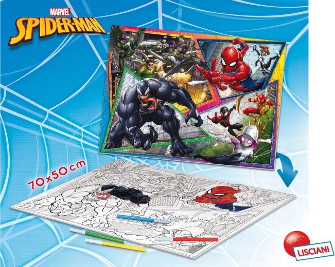 Dvostranska talna sestavljanka Spider-Man s 150 koščki