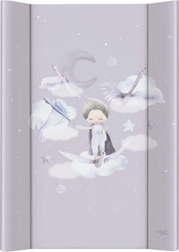 Ceba Baby mehka previjalna podloga z 2 robovoma 50 × 70 Basic Wild Swans