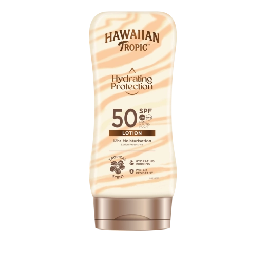 Hawaiian Tropic vlažilno zaščitno mleko za sončenje SPF 50 180 ml