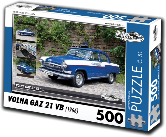 RETRO-AUTA Puzzle Volga Gaz 21 VB 1966, 500 kosov